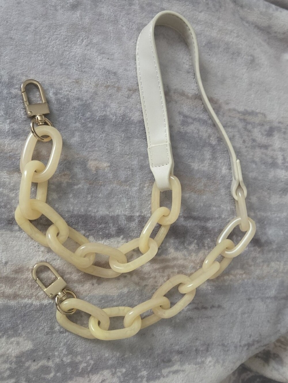 Detachable Cream Chain Strap for Bags 28"
